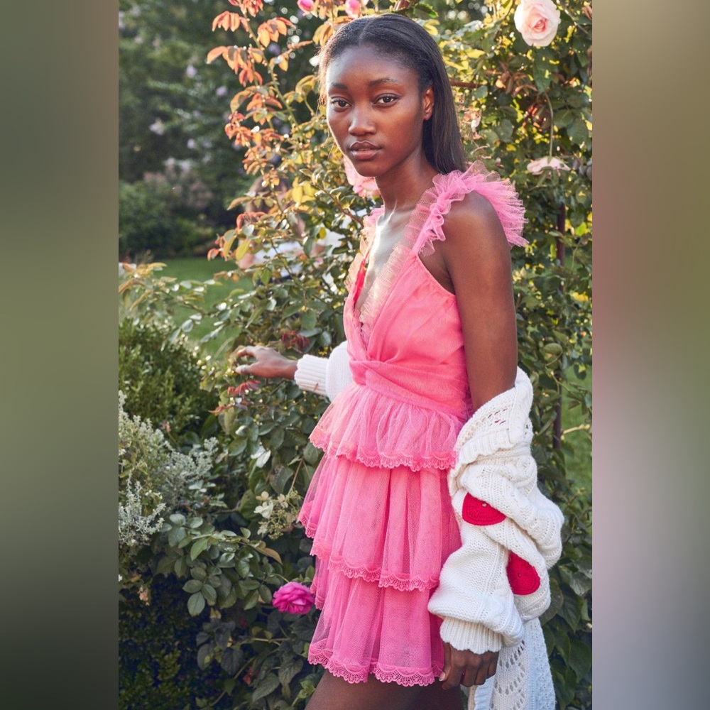 LoveShackFancy party dress Zorina in pink - Picture 3 of 7